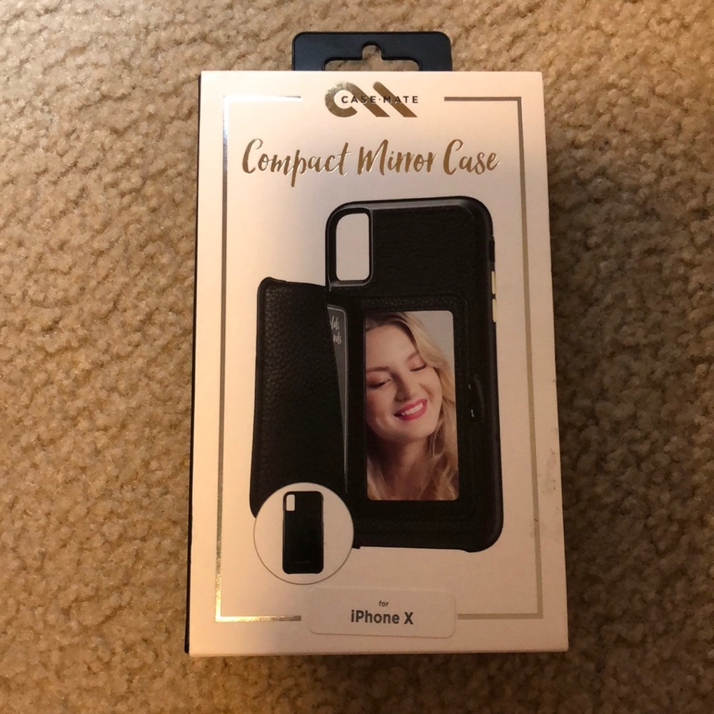 NIB compact mirror case- iPhone X